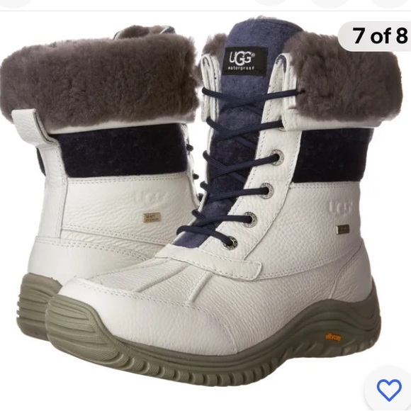 HOST PICK , UGG Adirondack Boot Ii Boots White Brand New , size 8.5 USA - Picture 2 of 7